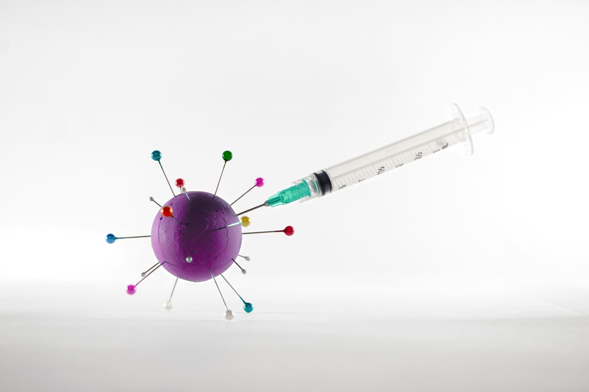 vaccine injecting a germ molecule