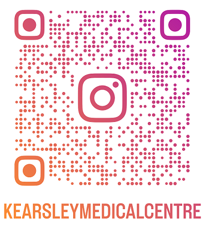 qr code for kearsley medical centre instagram page